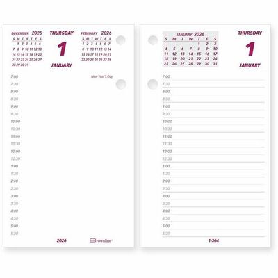 Brownline Daily Calendar Pad Refill 6" x 3-1/2"