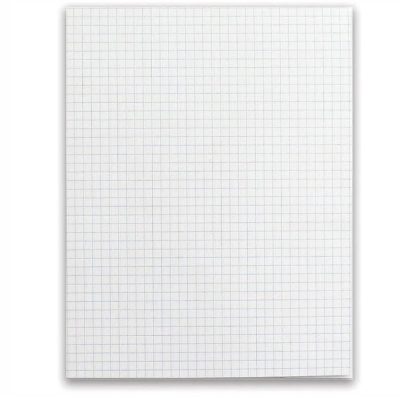 Figuring Pads, Quad, 4 Squares Per Inch, 72 Sheets Per Pad, 5 Pads