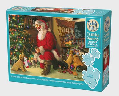 Cobble Hill 350 Family Piece Puzzle - Santa's Lucky Stocking