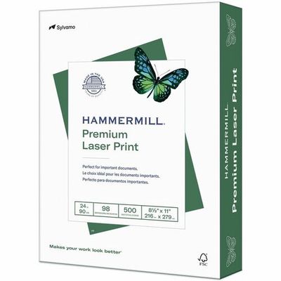 Hammermill Premium Laser Printr Paper, 8.5x11, White , 98 Brightness, 24 lb