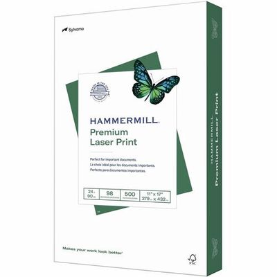 Hammermill Premium Laser Print, White, 98 Brightness, 11" x 17", 24 lb
