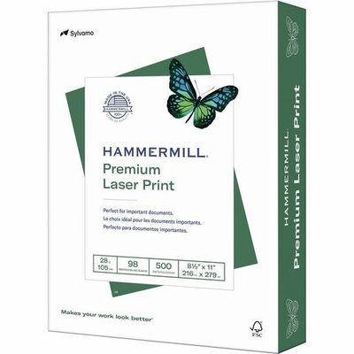 Hammermill, 28" Premium Laser Print Paper, 8.5x11, Ream of 500 Sheets 500