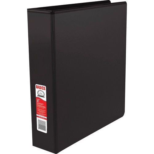 2" Round Ring Customizable, Binder View, Black