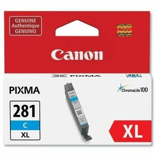 Canon CLI-281 XL Cyan Ink Cartridge, High Yield