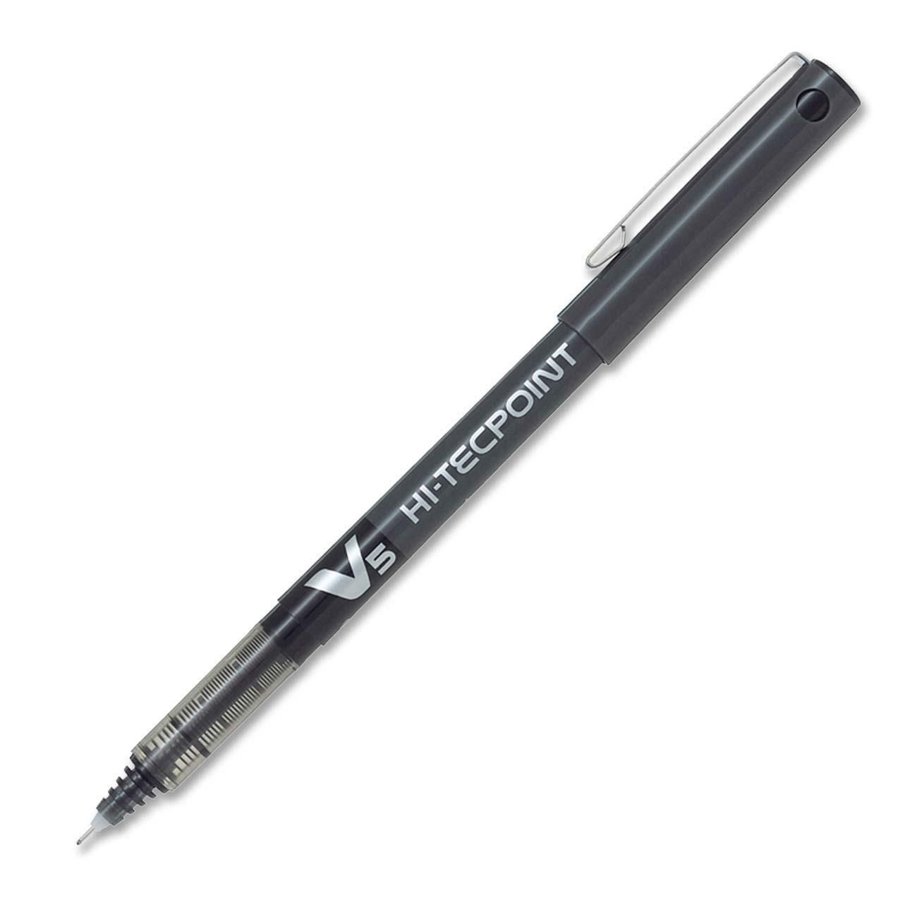 Pilot Hi-techpoint Roller Ball Pen, Extra Fine, 0.5 mm, Black