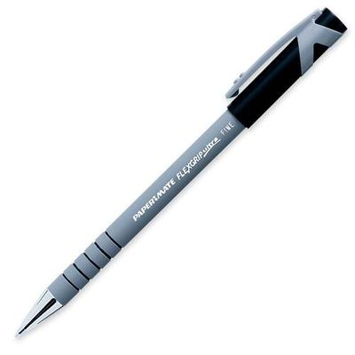 Paper Mate Flexgrip Ultra Pen, Fine Point, 0.8, Black, Singles