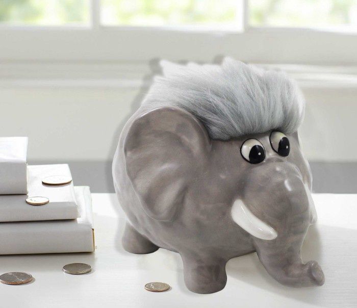 Elephant With Fur Money Bank