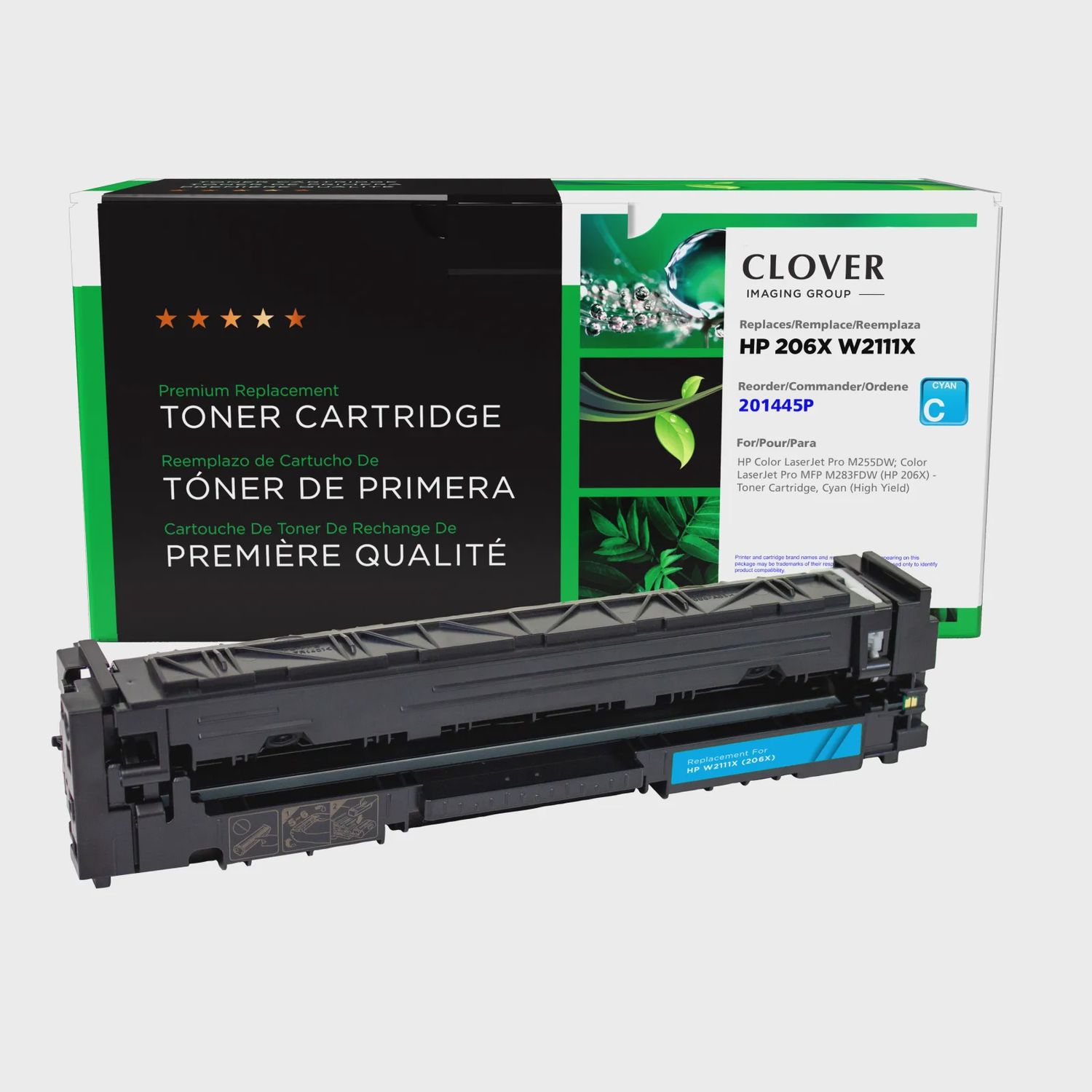 HP 206X Cyan High Yield Cartridge - Premium Compatible