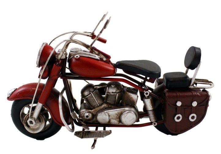 Red Metal Motorcycle