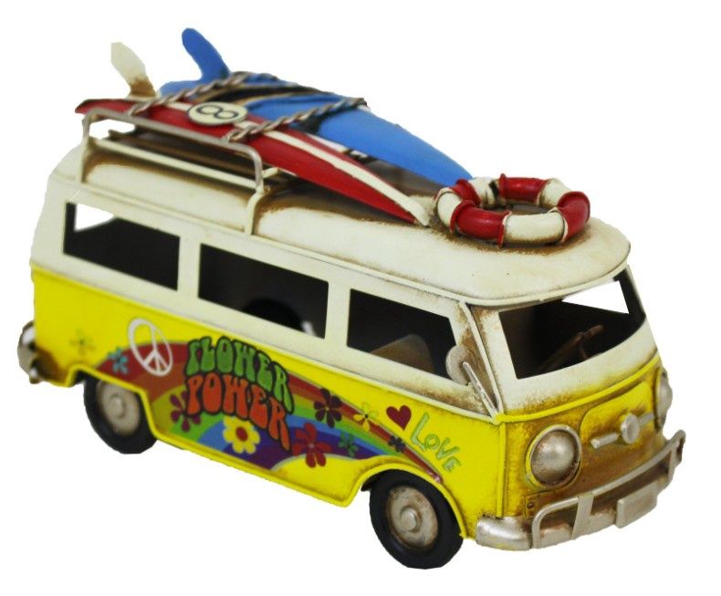 Flower Power Metal Van