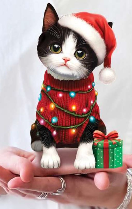 Christmas Kitten Mini POP UP