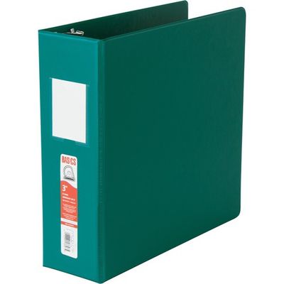 3" D-ring Binder, Green