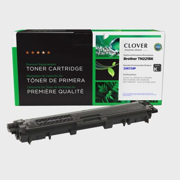 Brother TN221BK Toner Black, Premium Compatible