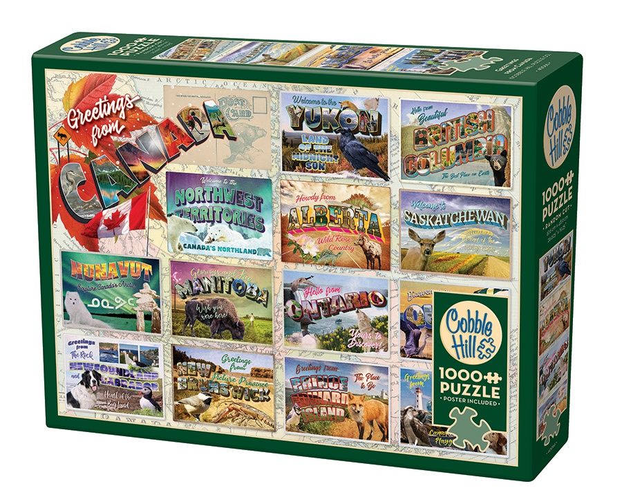 Cobble Hill 1000 Piece Puzzle - Greetings From Canada