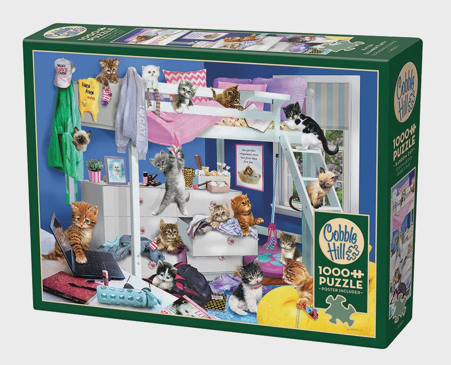 Cobble Hill 1000 Piece Puzzle -Kitten Slumber Party