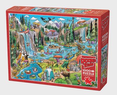 Cobble Hill Doodle Town 1000 Piece Puzzle -Portage Pandemonium