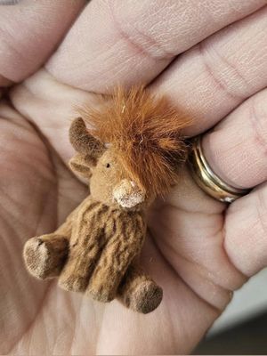 Highland Cow Brown Charm