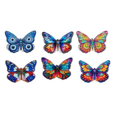 3D Butterfly Magnets – Vibrant Assorted Colours