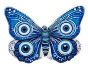 3D Butterfly Magnets – Vibrant Assorted Colours, Colour: Blue Evil Eye