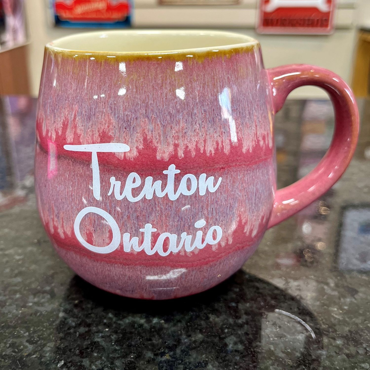 PP Pink Barrel Glazed 19oz Mug Customized Trenton, Ontario