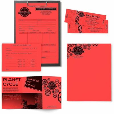 Astrobrights 24lb Color Copy Paper, Rocket Red, 8 1/2" x 11", Ream of 500 Sheets