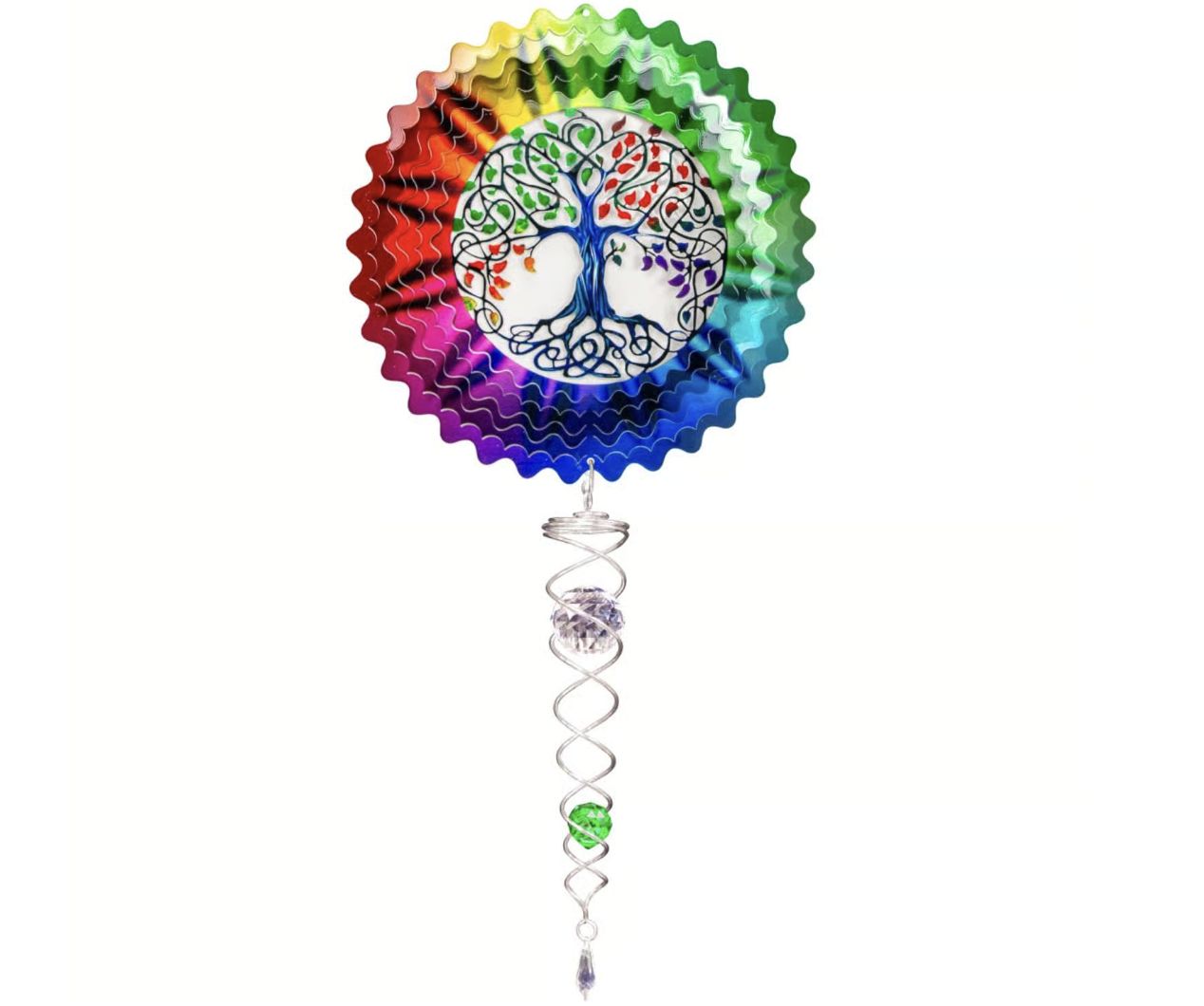 Small Wind Spinner Set Multi Colour Tree Of Life