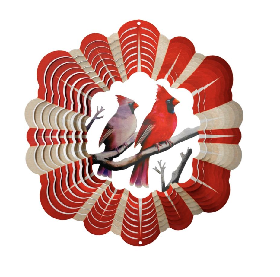 Wind Spinner Vivid Collection Large Cardinals