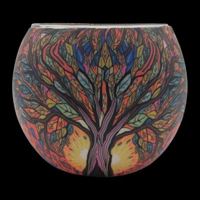 Claymaster Light Globe – Tree of Life Design, Gift Boxed, 3.5" x 4.0"