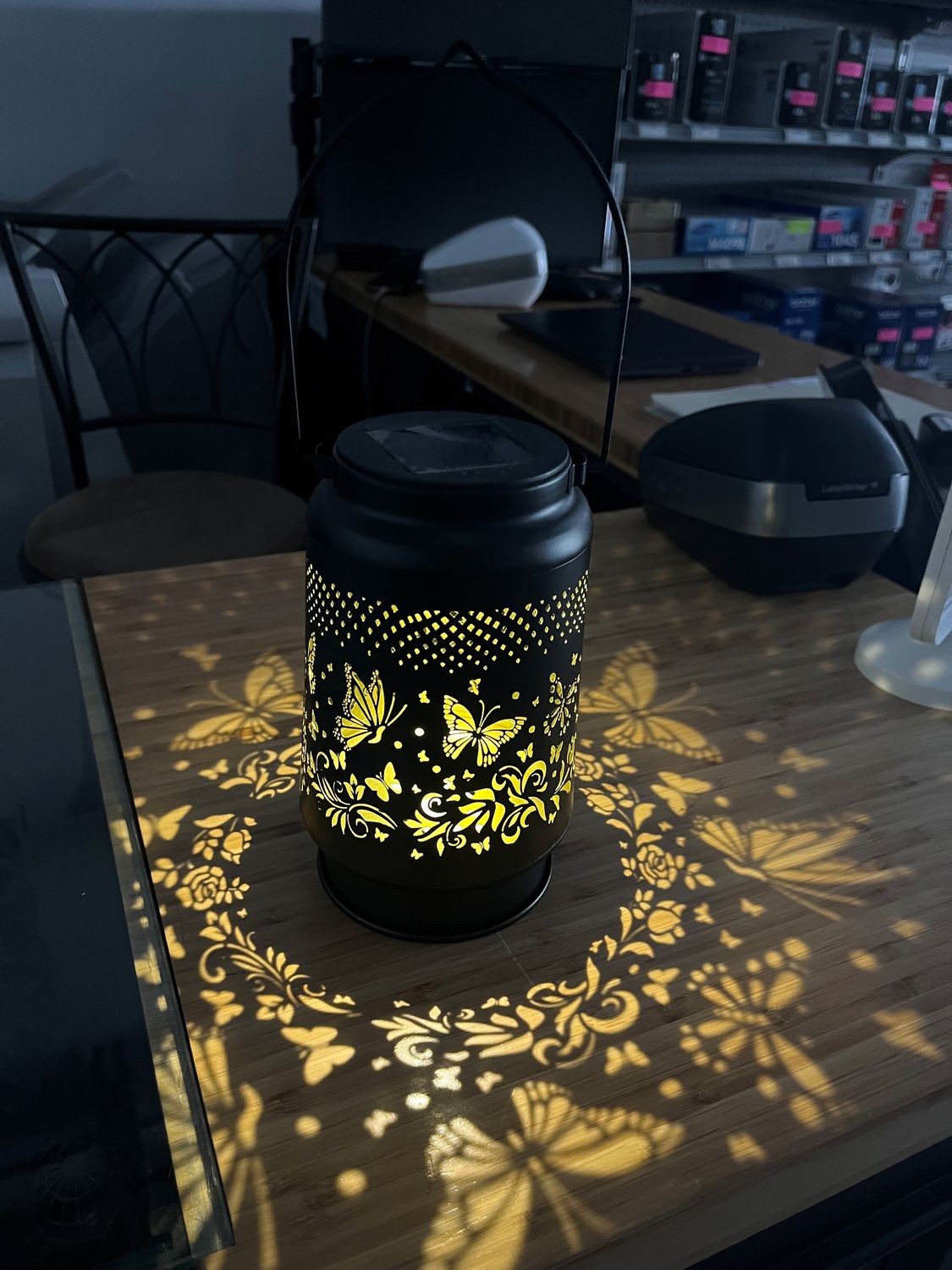 Solar Shadow Lantern BlK