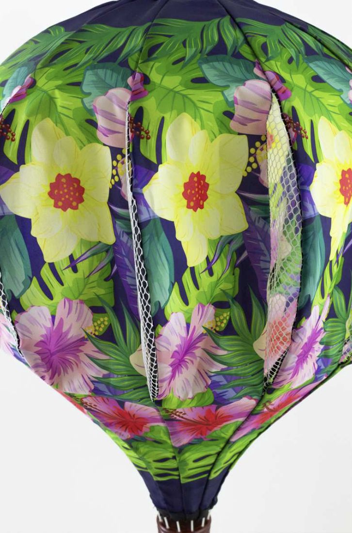 Floral Hot Air Balloon Spinner-Yellow