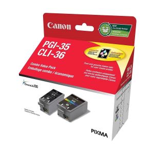 Canon Combo PGI-35 &amp; CLI-36 Ink Cartridges, Black &amp; Colour