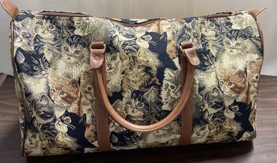 Duffel Bag Tapestry Cats