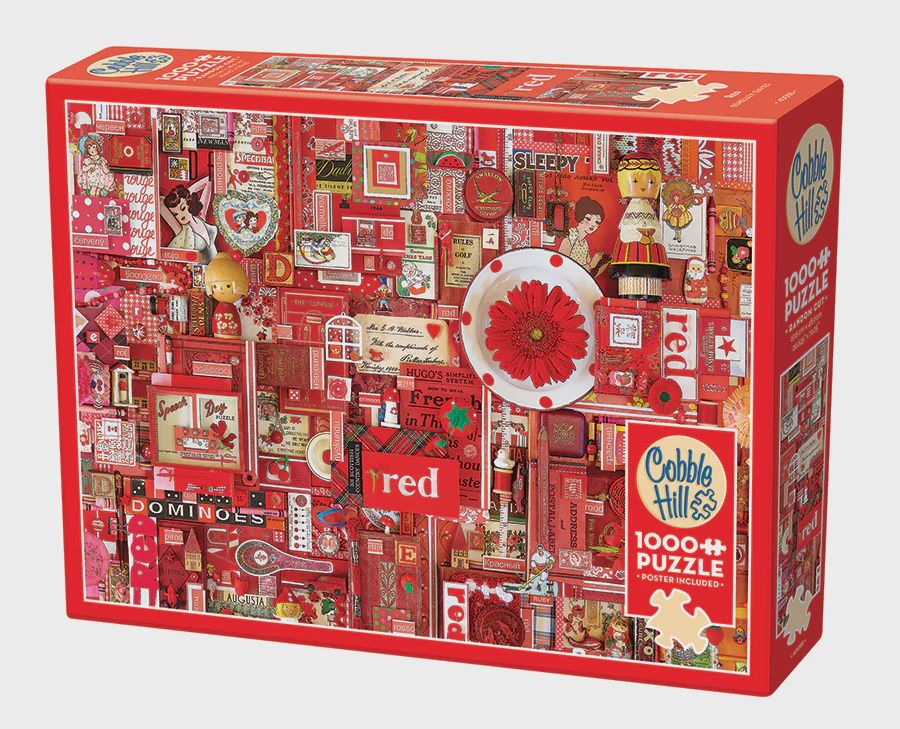Cobble Hill 1000 Piece Puzzle RED