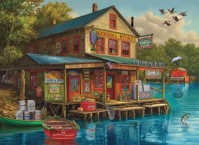 Cobble Hill 1000 Piece Puzzle Bob's Beer &amp; Bait