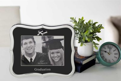 Silver Grad Frame With Cap