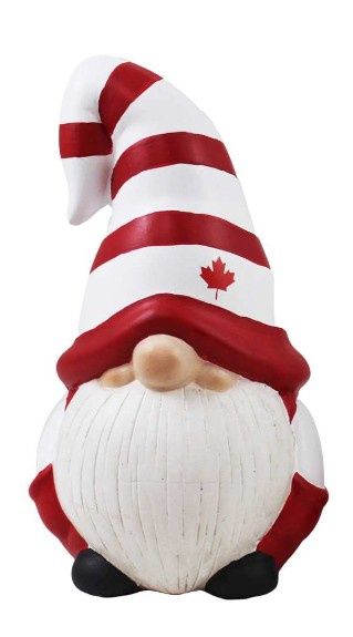 Ceramic Canadian Boy Gnome Statue