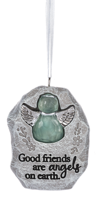 Good Friends Are Angels On Earth Ornament