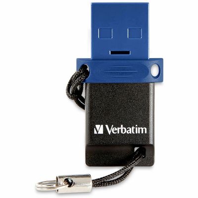 Verbatim 32GB Store 'n' Go Dual USB 3.2 Flash Drive for USB-C, Blue