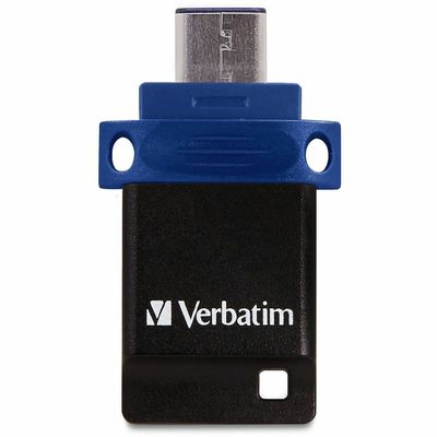 Verbatim 32GB Store 'n' Go Dual USB 3.2 Flash Drive for USB-C, Blue