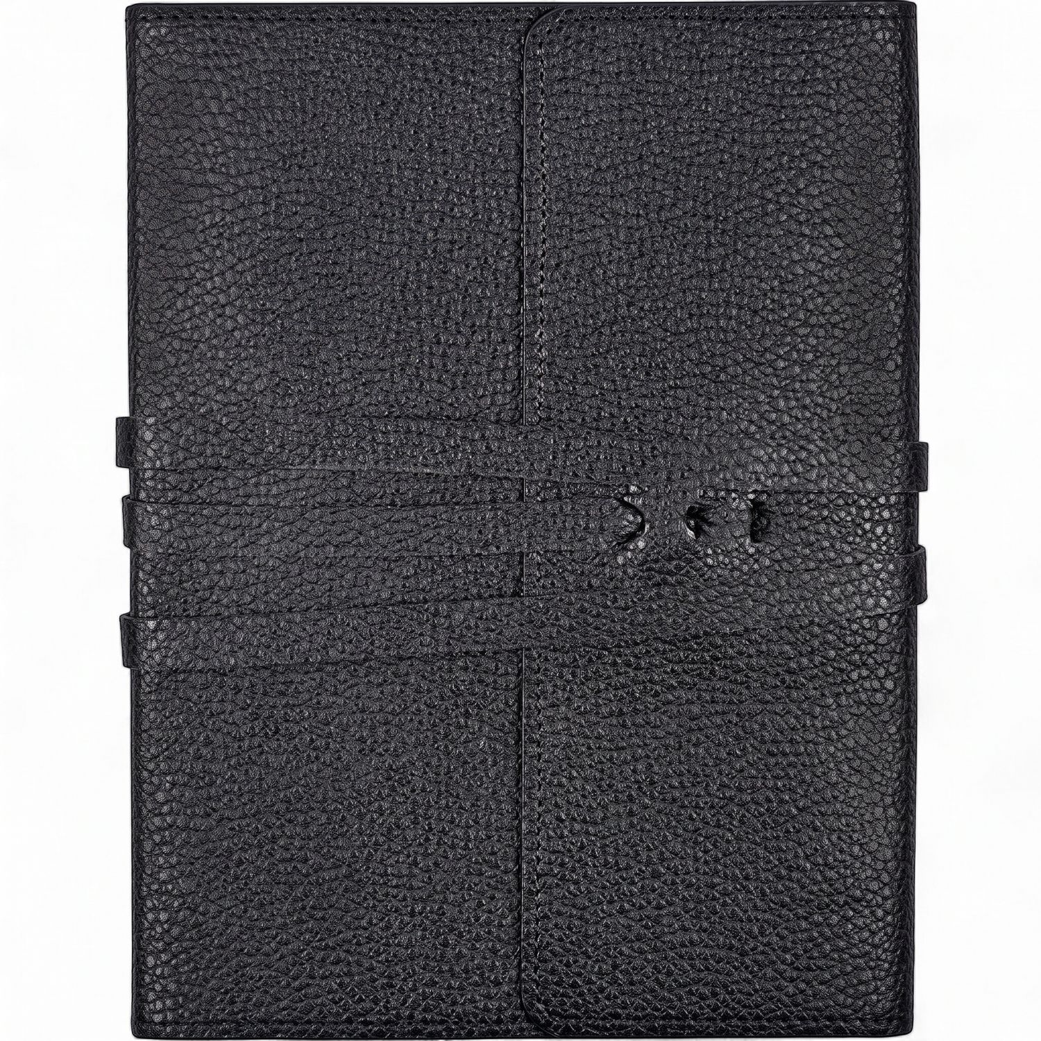 Black Antique Leather Wrap Journal