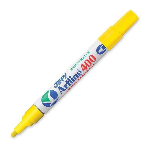 Jiffco Artline 400 Medium Paint Marker, 2.3 mm, Yellow