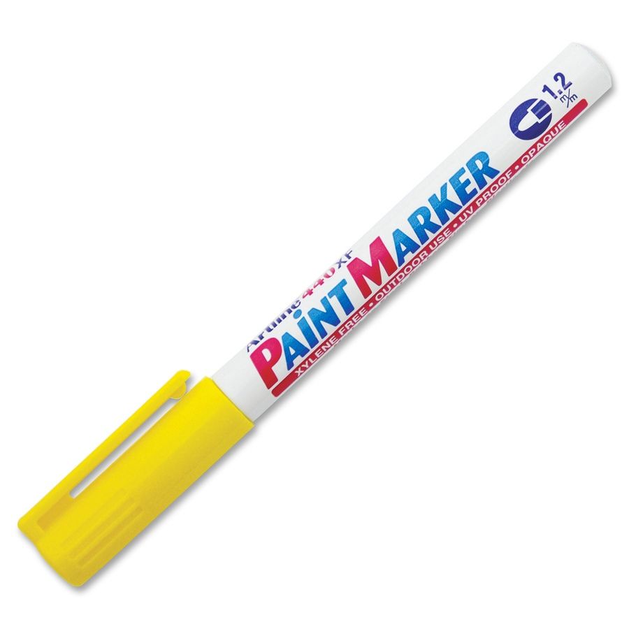 Jiffco Artline 400 Fine Paint Marker, 1'2 mm, Yellow