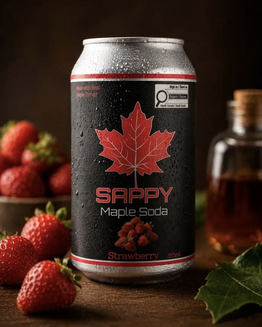 Sappy Maple Soda, Strawberry Flavour