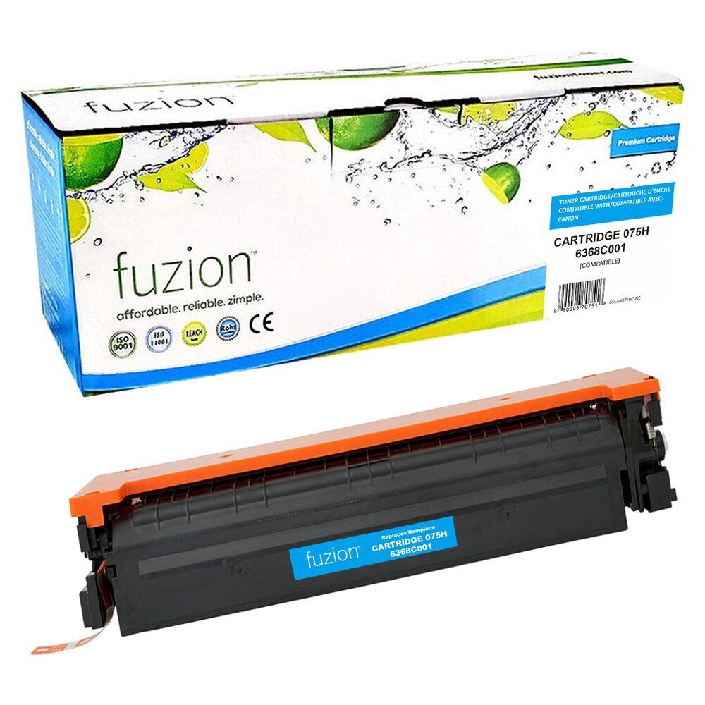 Canon 075H Cyan High Yield Toner Cartridge, Compatible