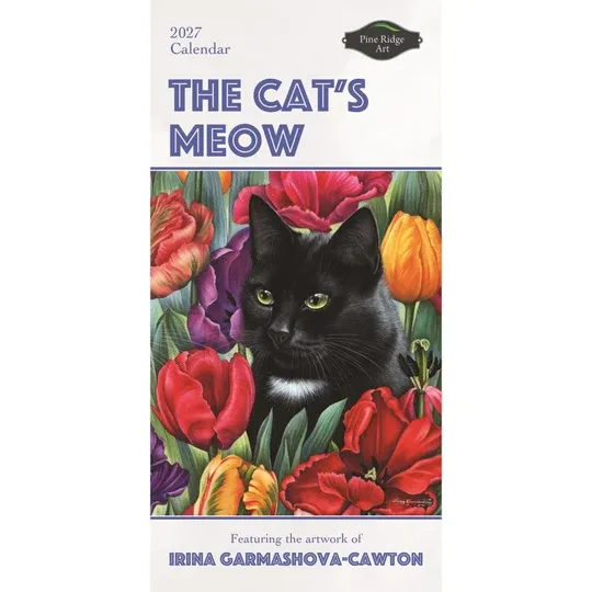 Vertical Cats Meow  Pine Ridge Art 2027 Calendar