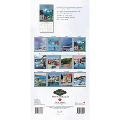 Vertical Newfoundland  Pine Ridge Art 2027 Calendar