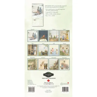 Vertical Pine Ridge Art Forever Young 2027 Calendar