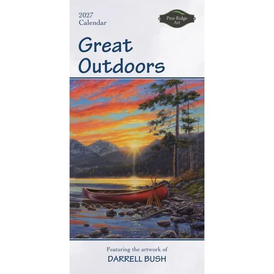 Vertical Great Outdoors Pine Ridge Art 2027 Calendar