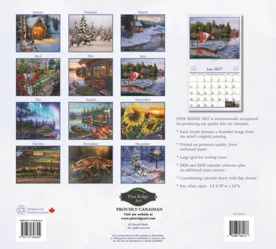 2027 Calendar Great Outdoors Pine Ridge Art