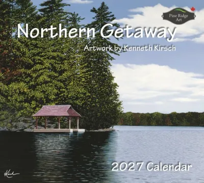 2027 Calendar Northern Getaway Pine Ridge Art